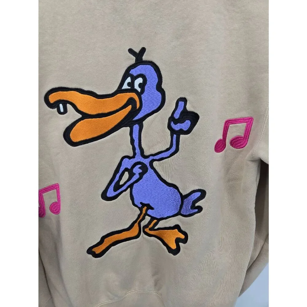 Obey Disco Duck Embroidered Sweatshirt Size Small